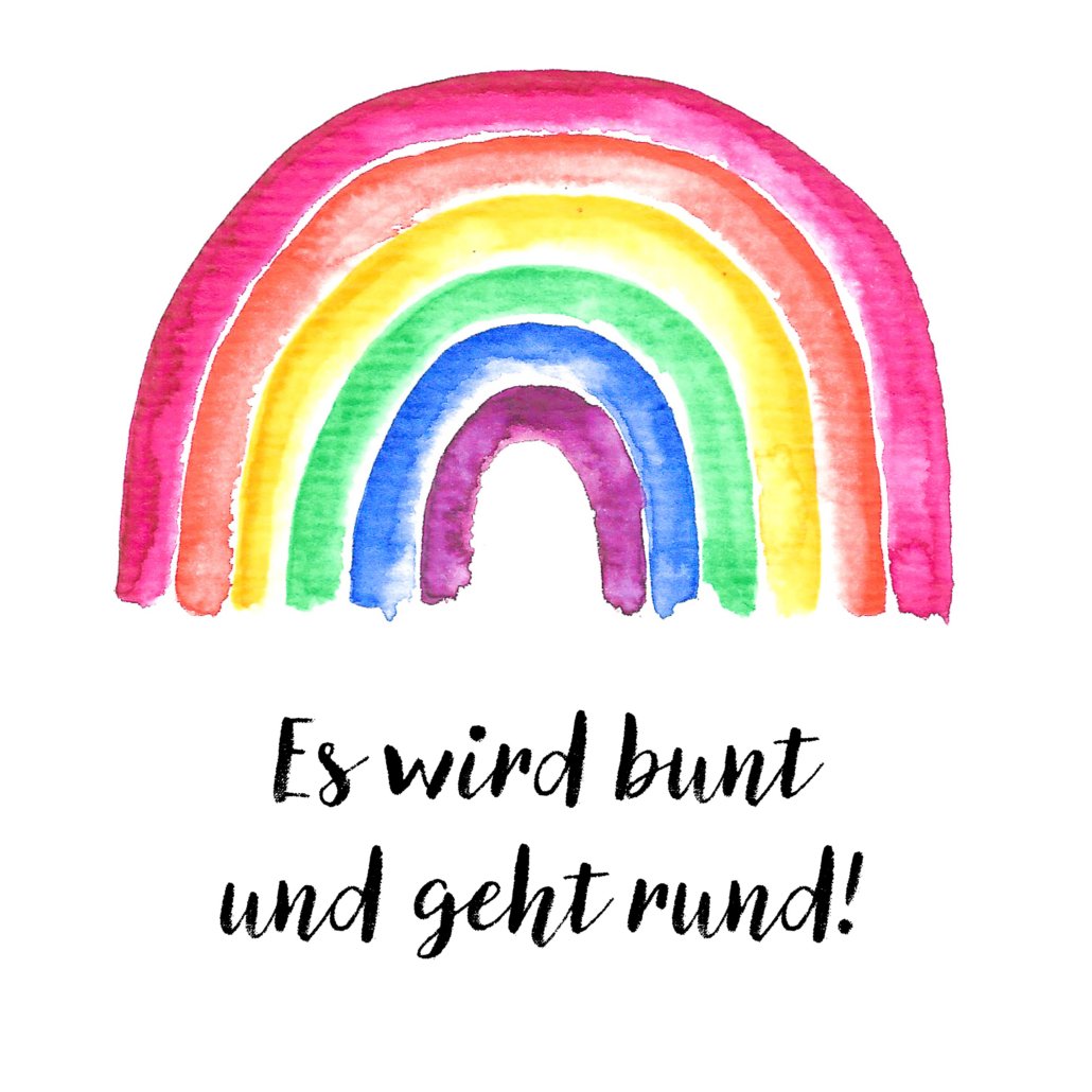 Party Set Regenbogen - Yeah Baby