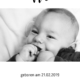 Digitale Geburtskarte Schwarze Pünktchen